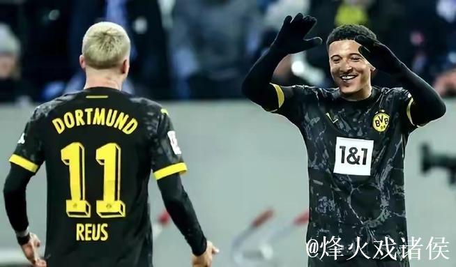 德甲-桑乔首发戴帽 多特6-1副班长仍落后拜仁7分 德甲-桑乔首发戴帽 多特6-1副班长仍落后拜仁7分